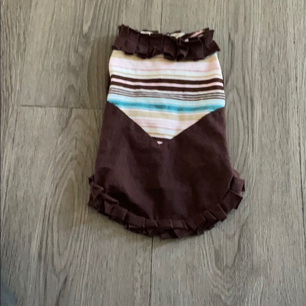 Doggie brown dress by hip doggie🐶small.
